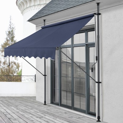 Copertina protectie solara Toronto albastru inchis 150 x 120 x 200-300 cm [pro.tec] HausGarden Leisure foto