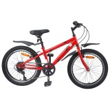 vidaXL Bicicletă pentru Copii 20 Inci 6-Speed pentru 6-11 ani Roșu 42009387