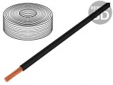 Cablu litat negru PVC 0,25mm2 50m