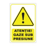 Indicator de avertizare Atenție! Gaze sub presiune