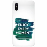 Husa silicon pentru Xiaomi Mi 8 Pro, Enjoy Every Moment Motivational