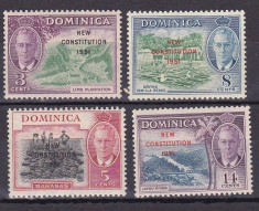 Dominica 1951 vederi MI 133-136 MLH w59 foto