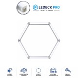Cumpara ieftin Lumina LED Hexagonala Profesionala Aluminiu , 1 Modul 440mm 83x98CM , Service Auto, Detailing, Ateliere, Spatii Comerciale