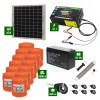 Pachet gard electric cu Panou solar 3,1J putere și 6000m Fir 90Kg cu acumulator