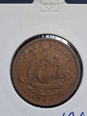 Half penny 1964 foto