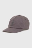 Armani Exchange șapcă de baseball din bumbac culoarea gri, cu imprimeu, 954220 4F101
