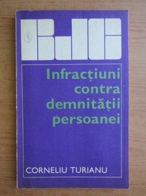 Corneliu Turianu - Infractiuni contra demnitatii persoanei foto