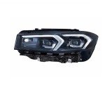 Far Bmw Seria 3 (G20/G21), 07.2022-, montare fata, stanga, Tip=MATRIX; LED; electric; rama neagra; fara modul LED; cu motor; LED; fara marcaj &amp;quot;B