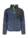 Cumpara ieftin Jachetă sport bărbați cu guler &icirc;nalt și logo, Bleumarin &icirc;nchis, XL