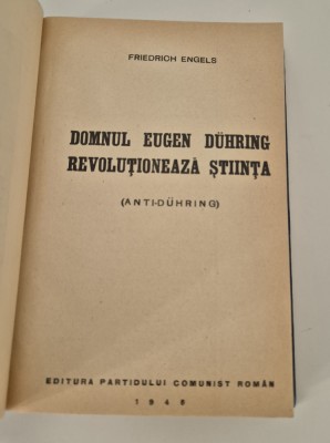 Friedrich Engels Anti Duhring editia 1946 foto