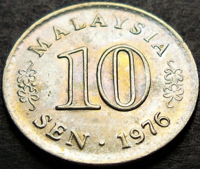 Moneda 10 SEN - MALAEZIA, anul 1976 * cod 1988 foto