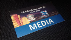 Acreditare Fotbal Rapid Heerenveen 2012 Europa league bilet Romania foto