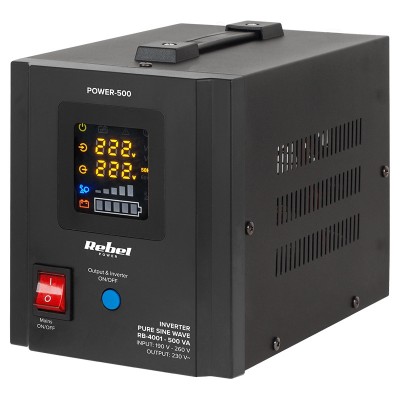 UPS 300W 12V sinus pur centrala Rebel negru foto