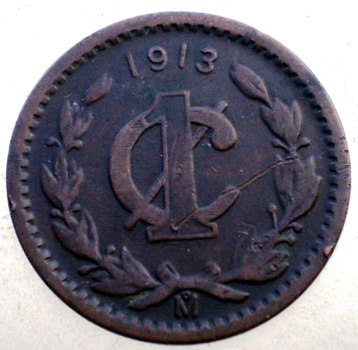 B.586 MEXIC 1 CENTAVO 1913