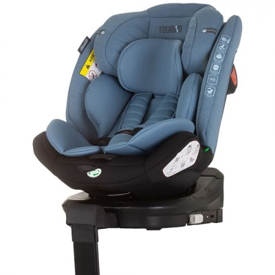 Scaun auto Chipolino Tourino I-Size 40-150 cm blue cu sistem Isofix foto