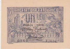 ROMANIA 1 LEU 1920 UNC foto