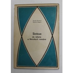 SINTEZE DE ISTORIE A LITERATURII ROMANE de SANDA RADIAN si VENERA DOGARU , 1971