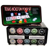 Set Joc de Poker 200 Chipuri marcate valoric Cutie Metal 1002 CGS