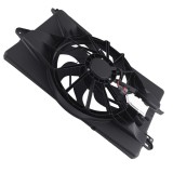 Ventilator radiator Chrysler 200 14-; Jeep Cherokee (Kl) 13-, motor: 2.4, 3.6 V6, cu modul electronic, 391 mm; 4 pini, SRLine, 68197298AB; 68205996AA