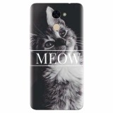 Husa silicon pentru Huawei Y7 Prime 2017, Meow Cute Cat