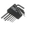 Set 7 chei imbus, HEX 0,05, HEX 0,7mm, HEX 0,89mm, HEX 1/16, HEX 3/32, HEX 5/64, HEX 7/64, ENGINEER, T148506