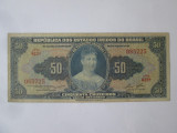 Rara! Brazilia 50 Cruzeiros 1956 bancnota din imagini