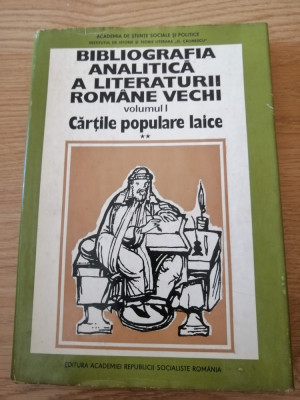 Bibliografia analitica a literaturii romane vechi, C. Velculescu, M. Moraru,1978 foto