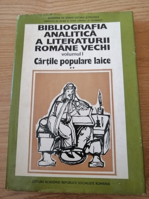 Bibliografia analitica a literaturii romane vechi, C. Velculescu, M. Moraru,1978