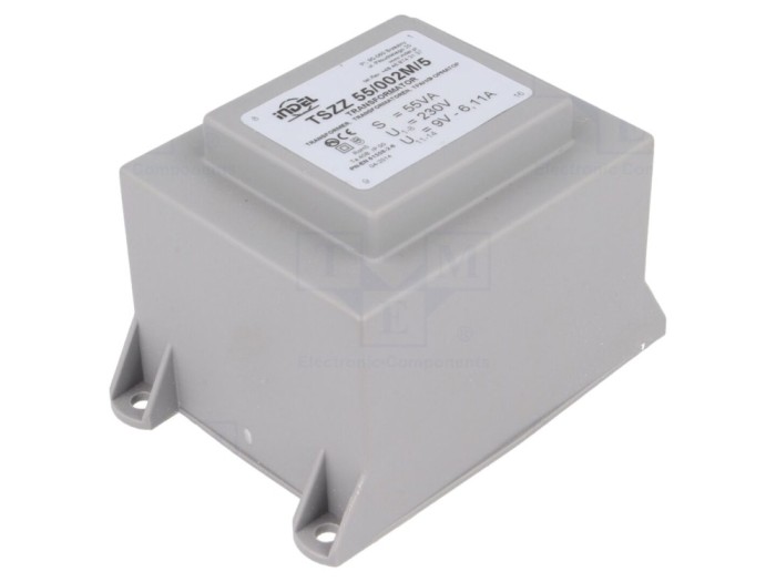 Transformator &icirc;ncapsulat 55VA 230VAC 9V