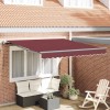 VidaXL Copertina retractabilă automat, vișiniu, 300x250 cm 3310181