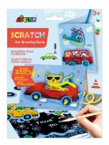 Cumpara ieftin Set Creativ Felicitari Razuit Avenir Masini, Joc Arta Copii 3+ ani
