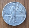 2 lei 1914, Carol I, Rom&acirc;nia, argint