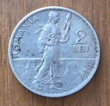 2 lei 1914, Carol I, Rom&acirc;nia, argint