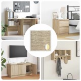 vidaXL Copertă autocolantă pentru șuruburi 12 pcs Stejar Sonoma 864640