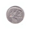 Moneda Africa de Sud 2 rand 1989, stare relativ buna, curata, Cupru-Nichel