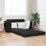 VidaXL Sofa pat 2 &icirc;n 1 Negru 148x71x83 cm Catifea