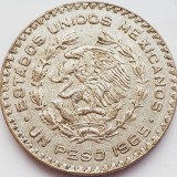 3079 Mexic 1 Peso 1965 Billon (.100 silver) km 459, America de Nord