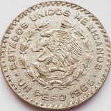 3079 Mexic 1 Peso 1965 Billon (.100 silver) km 459, America de Nord