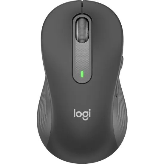 Mouse Wireless Nou LOGITECH Signature M650 Large stanga, Dual Mode, 2000 dpi, Bluetooth, Grafit