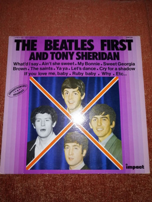 The Beatles First and Tony Sheridan Impact France vinil vinyl foto