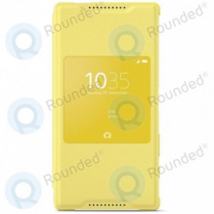 Husa stil Sony Xperia Z5 Compact Smart SCR44 galben 1296-8975