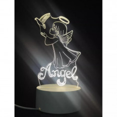 Lampa Decorativa 3D - Ingeras 10x17cm