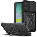 Husa Tech-Protect Camshield Pro pentru Motorola Moto E13 Negru, Carcasa