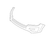 Bara fata Ford Explorer (U502), 01.2015-, cu gauri pentru Senzori de parcare (PDC); grunduit, Aftermarket, Rapid
