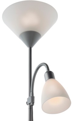 Lampadar Emy Plus 06-027, 1 x E27 + 1 x E14, 1790 mm, alb, modern foto