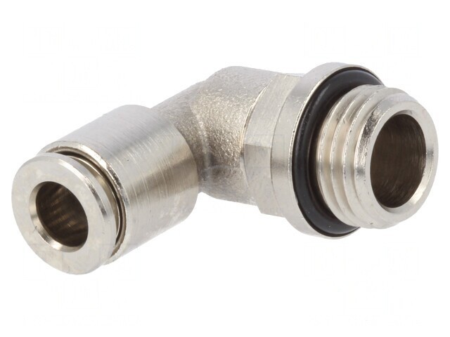 Racord push-in 90&deg; alamă nichelată 0,95-16bar