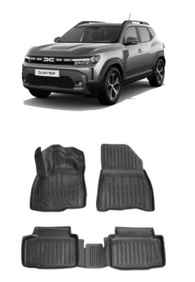 Set covorase auto cauciuc dedicate DACIA DUSTER 4WD (2024-2025) foto