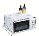 Husa Protectie Cuptor Microunde 85x35cm Multicolor, Rezistenta Praf, Umiditate, Antigrasime, Model Nordic PEVA