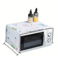 Husa protectie cuptor cu microunde, 85x35 cm, multicolor