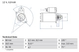 BOSCH 0 986 017 120 starter